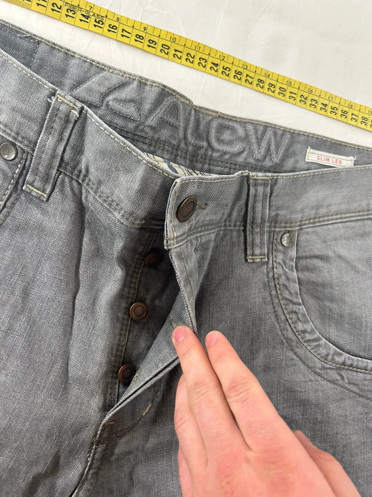 Calça jeans cinza reta Angelo Litrico w38 l34 – photo 9